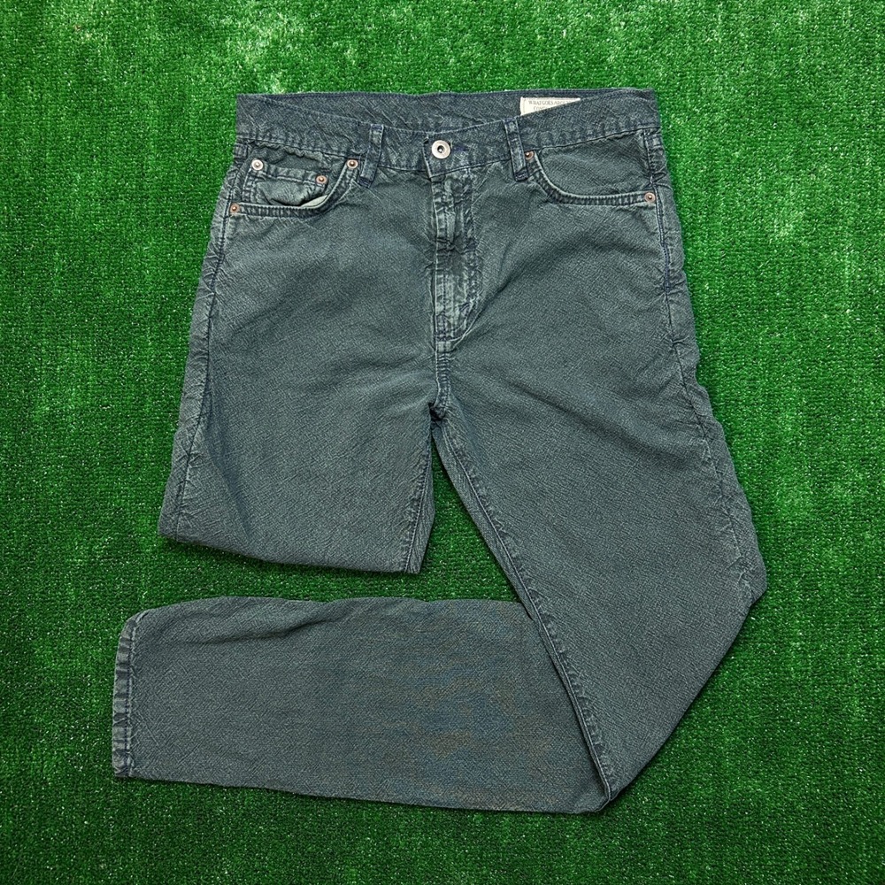 What Goes Around Comes Around Pants Womens 30 Dark Teal Textured Slim Fit